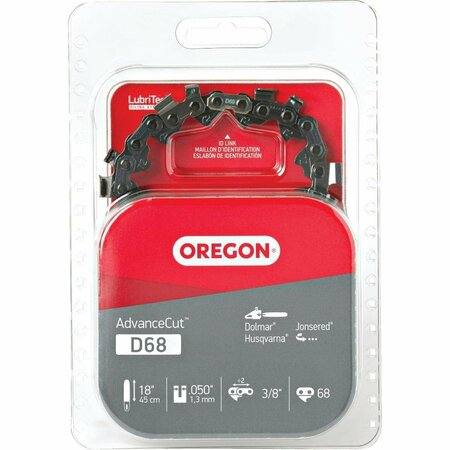 OREGON CUTTING Oregon AdvanceCut 18 In. 68 Drive Link Chainsaw Chain D68